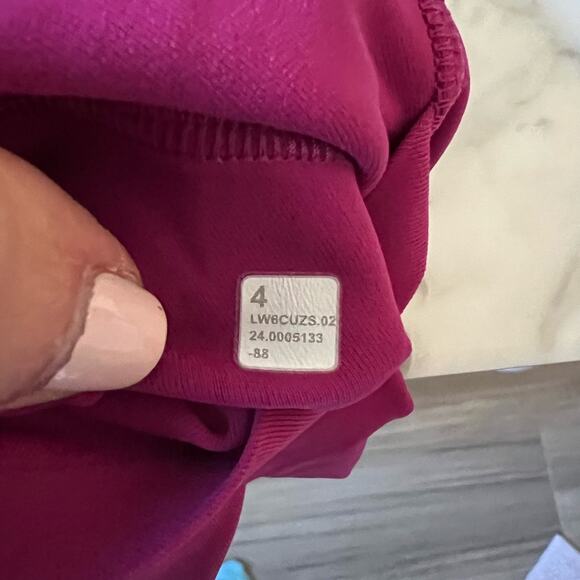 Lululemon Swift Speed HR crop- 23” raspberry color NWT - Picture 7 of 7
